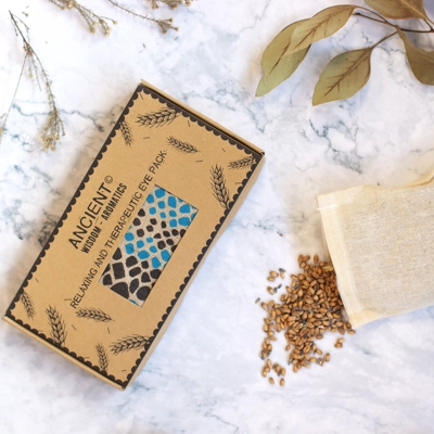 Lavender Natural Cotton and Juco Eye Pillow in Gift Box - .. Lavender Natural Cotton and Juco Eye Pillow in Gift Box - ..