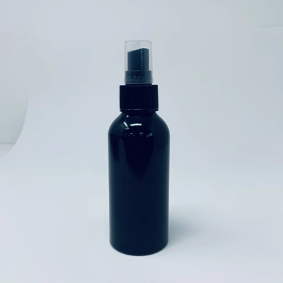 120m Black Aluminium Bottle & Spray Cap 120m Black Aluminium Bottle & Spray Cap