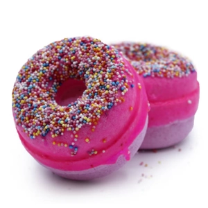 Raspberry Bath Donuts