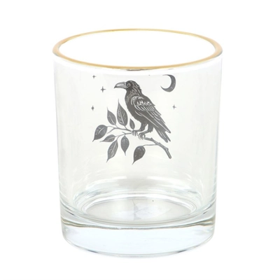 Perched Raven Drinking Glass Perched Raven Drinking Glass