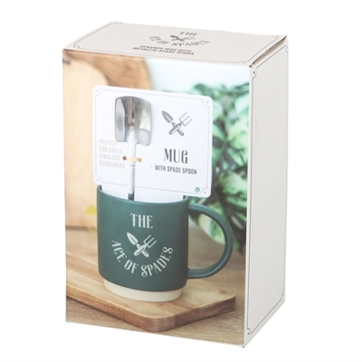 Ace of Spades Mug with Spade Spoon Ace of Spades Mug with Spade Spoon