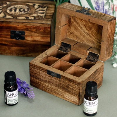 Mango Aromatherapy Box - Floral (holds 6) Mango Aromatherapy Box - Floral (holds 6)