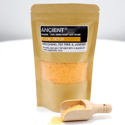 Aromatherapy Bath Potion in Kraft Bag 350g - Total Detox Aromatherapy Bath Potion in Kraft Bag 350g - Total Detox