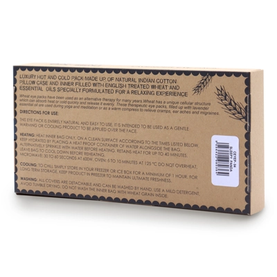 Lavender Natural Cotton and Juco Eye Pillow in Gift Box - Sleepy Panda Lavender Natural Cotton and Juco Eye Pillow in Gift Box - Sleepy Panda