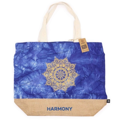 All Natural Bag - Blue Stonewash - Mandala - Harmony All Natural Bag - Blue Stonewash - Mandala - Harmony