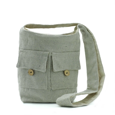 Natural Tones Two Pocket Bags - Stone - Medium Natural Tones Two Pocket Bags - Stone - Medium