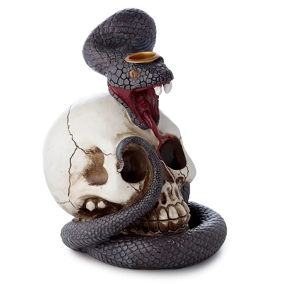 Snake and Skull Backflow Incense Burner Snake and Skull Backflow Incense Burner