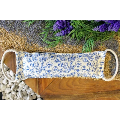 Natural Cotton Wheat Bags - Blue Natural Cotton Wheat Bags - Blue