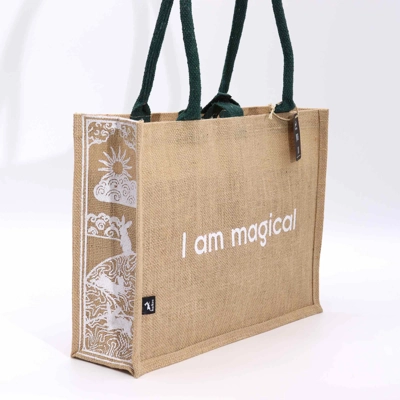 Hop Hare Jute Big Bag - I am Magical Hop Hare Jute Big Bag - I am Magical