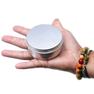 Aluminium Tin Box Round with..