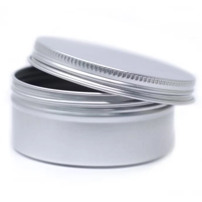 Aluminium Tin Box Round with Screw Top - 70x35mm Aluminium Tin Box Round with Screw Top - 70x35mm