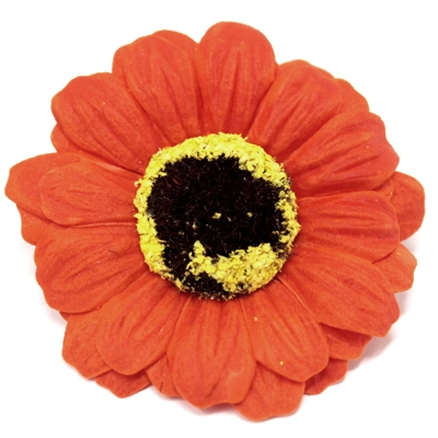 10x Craft Soap Flowers - Sml Sunflower - Orange 10x Craft Soap Flowers - Sml Sunflower - Orange