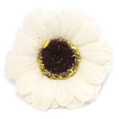 10x Craft Soap Flowers - Sml Sunflower - Ivory 10x Craft Soap Flowers - Sml Sunflower - Ivory