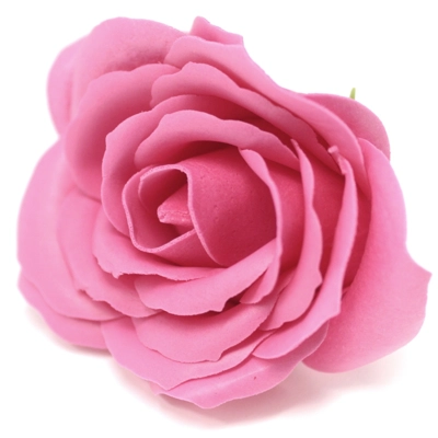 10x Craft Soap Flowers - Lrg Rose - Rose 10x Craft Soap Flowers - Lrg Rose - Rose