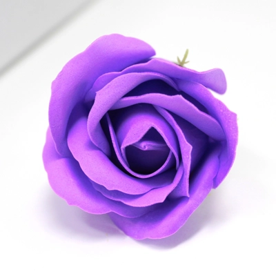10x Craft Soap Flowers - Med Rose - Lavender 10x Craft Soap Flowers - Med Rose - Lavender