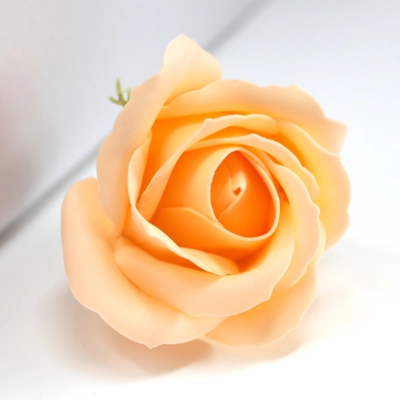 10x Craft Soap Flowers - Med Rose - Peach 10x Craft Soap Flowers - Med Rose - Peach