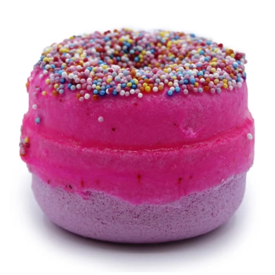 Raspberry Bath Donuts