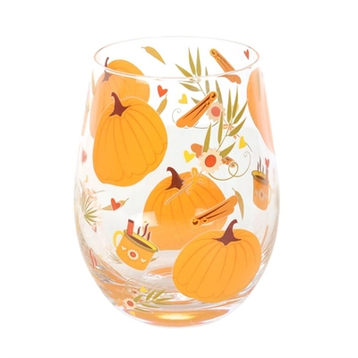 Autumn Days Print Stemless Glass Autumn Days Print Stemless Glass