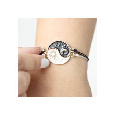 Pair of Yin Yang Best Friend Charm Bracelets Pair of Yin Yang Best Friend Charm Bracelets