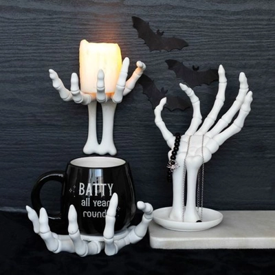 Skeleton Hand Coaster and Candle Holder Skeleton Hand Coaster and Candle Holder