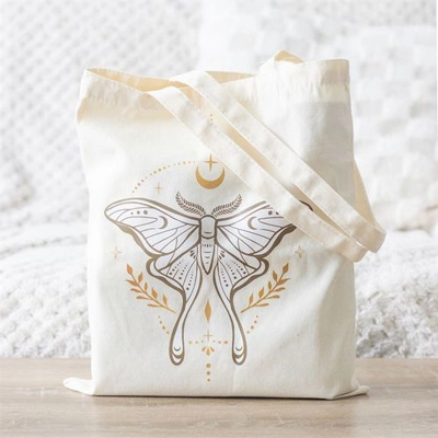 Light Luna Moth Polycotton Tote Bag Light Luna Moth Polycotton Tote Bag