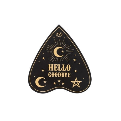 Black Talking Board Planchette Coaster Set Black Talking Board Planchette Coaster Set