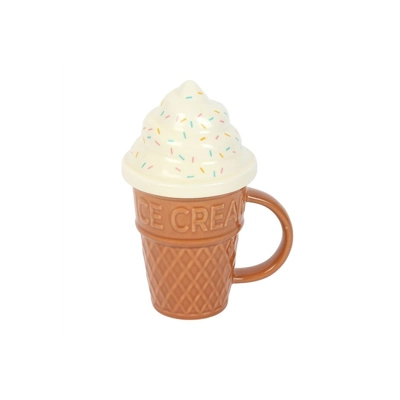 Ice Cream Cone Lidded Mug
