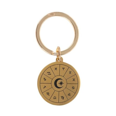 Astrology Wheel Keyring Astrology Wheel Keyring