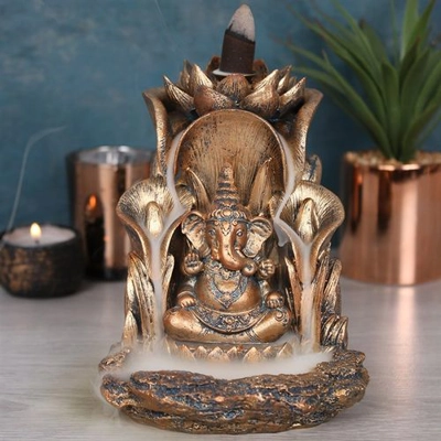 Bronze Ganesh Backflow Incense Burner Bronze Ganesh Backflow Incense Burner