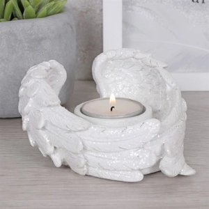 Glitter Angel Wing Candle Ho..