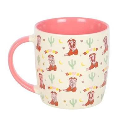 Howdy Cowboy Boot Print Mug Howdy Cowboy Boot Print Mug