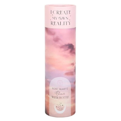 Rose Quartz Create My Own Reality Glass Water Bottle Rose Quartz Create My Own Reality Glass Water Bottle