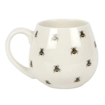 Bee Print Rounded Mug Bee Print Rounded Mug