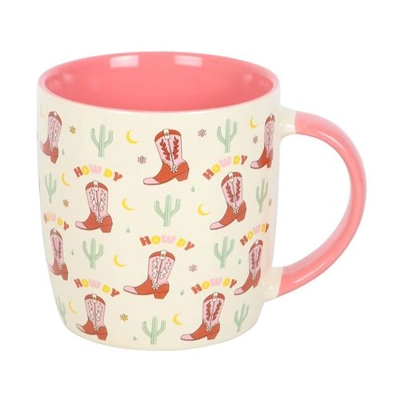 Howdy Cowboy Boot Print Mug Howdy Cowboy Boot Print Mug