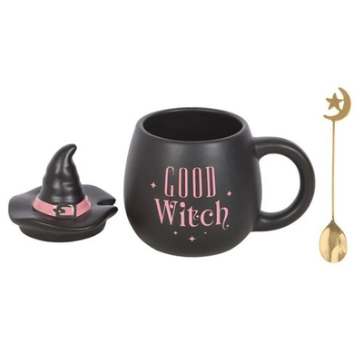 Good Witch Lidded Mug with Spoon