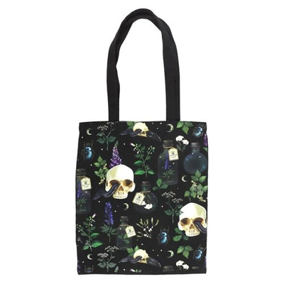 Venom & Vines Print Polycotton Tote Bag Venom & Vines Print Polycotton Tote Bag