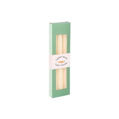 Set of 3 Carrot Patch Daisy Taper Candles Set of 3 Carrot Patch Daisy Taper Candles