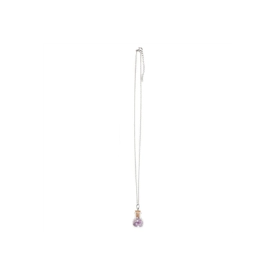 Calming Amethyst Crystal Chip Potion Bottle Necklace Calming Amethyst Crystal Chip Potion Bottle Necklace