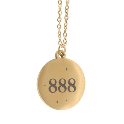 888 Angel Number Abundance Necklace 888 Angel Number Abundance Necklace