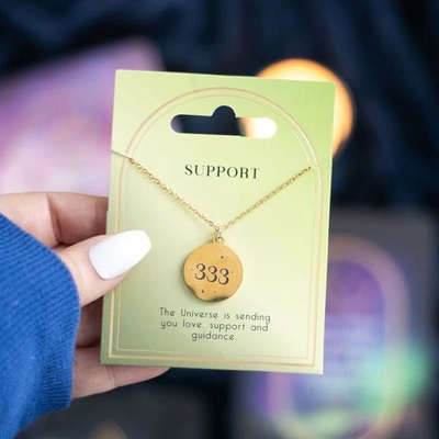 333 Angel Number Support Necklace 333 Angel Number Support Necklace