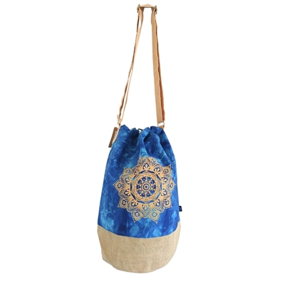 All Natural Backpack - Blue Stonewash - Mandala All Natural Backpack - Blue Stonewash - Mandala