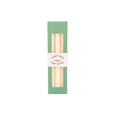 Set of 3 Carrot Patch Daisy Taper Candles Set of 3 Carrot Patch Daisy Taper Candles