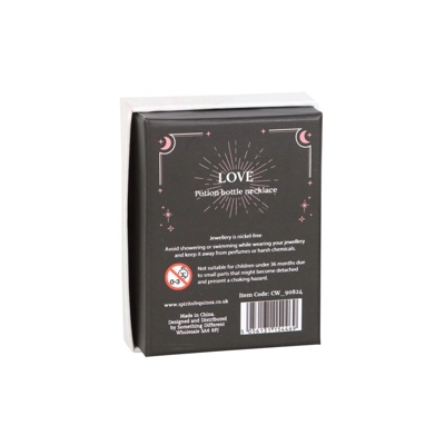 Love Rose Quartz Crystal Chip Potion Bottle Necklace Love Rose Quartz Crystal Chip Potion Bottle Necklace