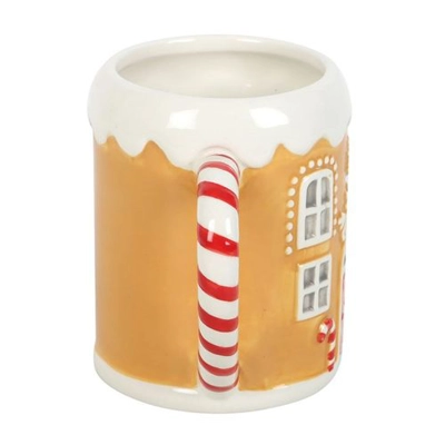 Candy Cane Gingerbread House Mug Candy Cane Gingerbread House Mug