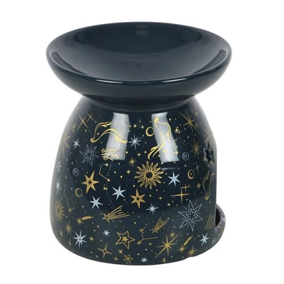 Blue Starry Night Oil Burner and Wax Warmer Blue Starry Night Oil Burner and Wax Warmer