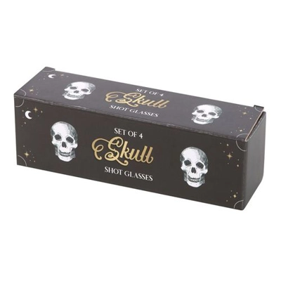 Set of 4 Skull Shot Glasses Set Set of 4 Skull Shot Glasses Set