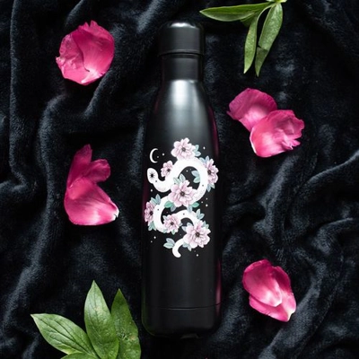 Floral Snake Metal Water Bottle Floral Snake Metal Water Bottle