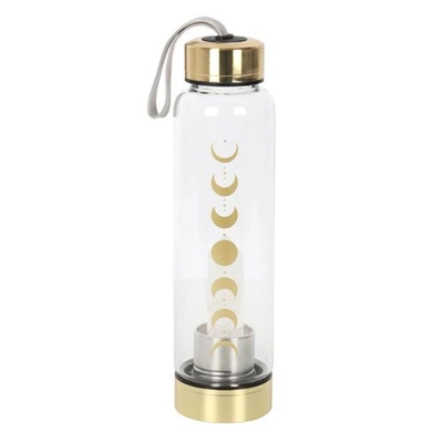 Quartz Moon Phase Glass Water Bottle Quartz Moon Phase Glass Water Bottle