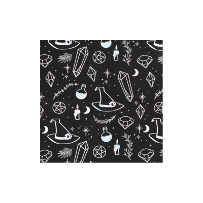 Crystal Witch Print Polycotton Tote Bag Crystal Witch Print Polycotton Tote Bag