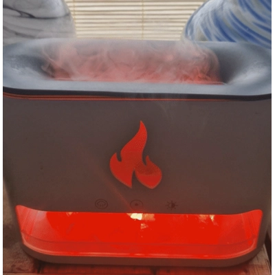 White Blaze Aroma Diffuser - Himalayan Salt Chamber - USB-C - Flame Effect (Salt included) White Blaze Aroma Diffuser - Himalayan Salt Chamber - USB-C - Flame Effect (Salt included)